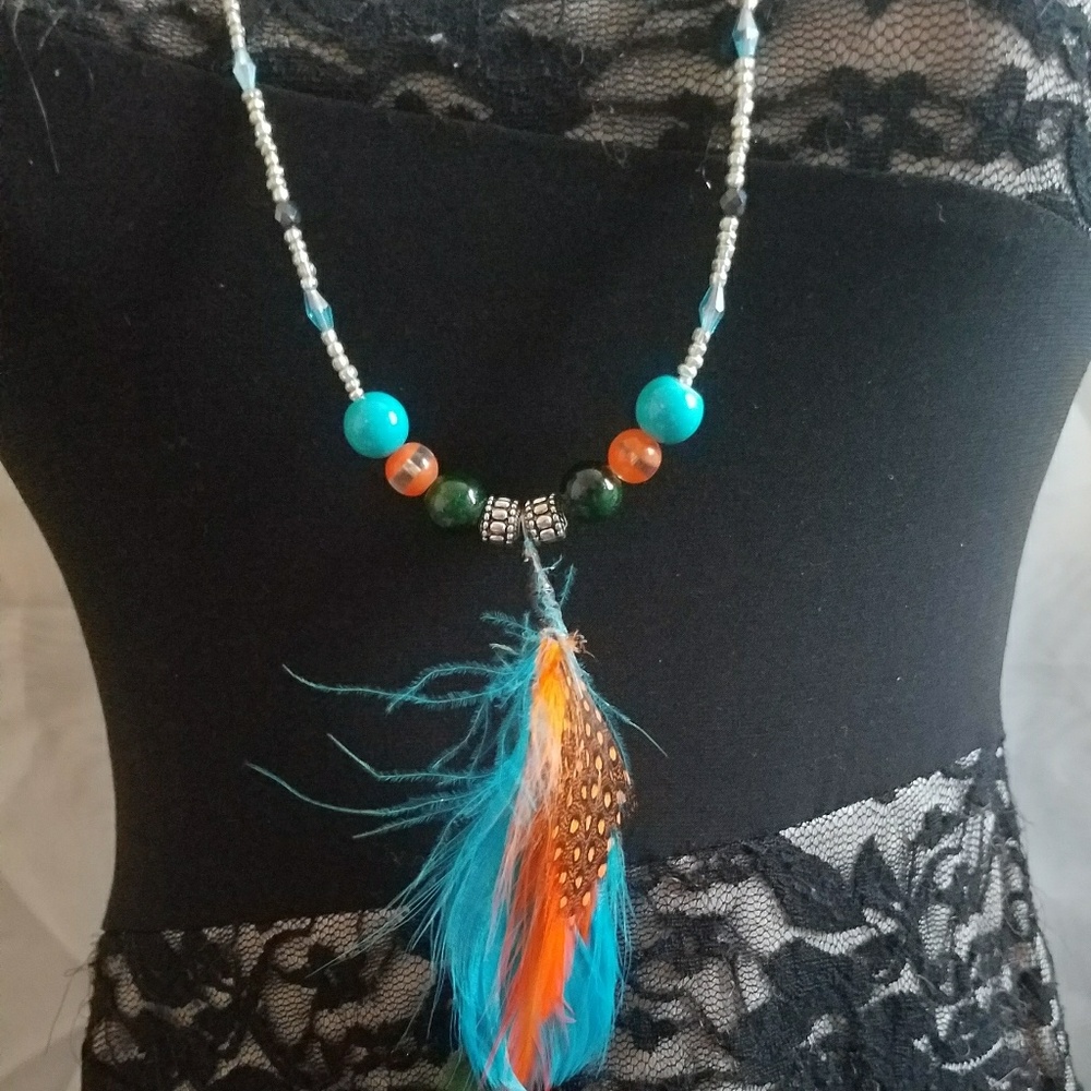 Fashionable feather Necklace